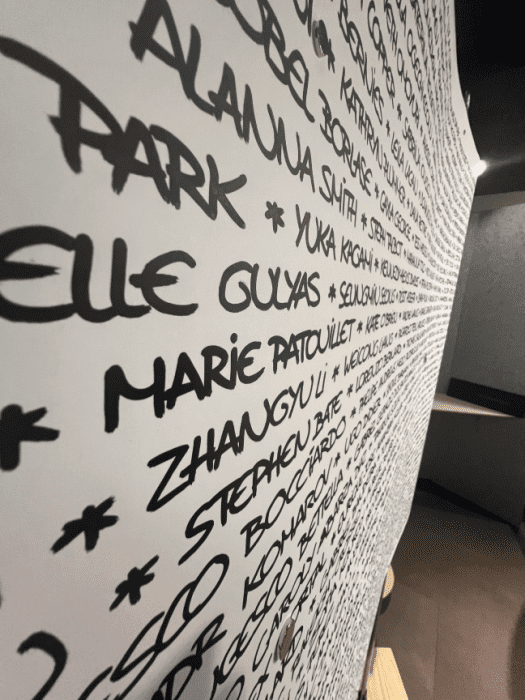 Écriture nom Marie Patouillet - fresque AMATEURS Écriture nom Marie Patouillet - fresque AMATEURS